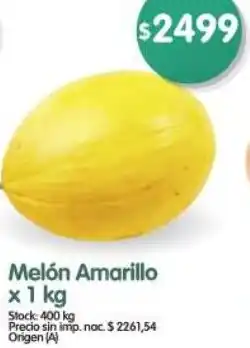 Supermercados Buenos Días Melón amarillo oferta