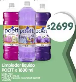 Supermercados Buenos Días Poett limpiador líquido oferta