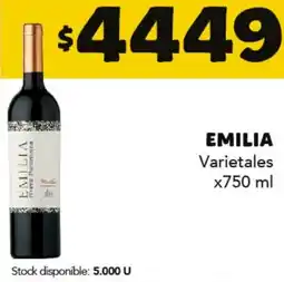 Nini Mayorista Emilia varietales oferta