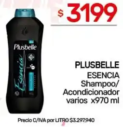 Nini Mayorista Plusbelle esencia shampoo/ acondicionador varios oferta
