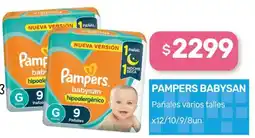 Nini Mayorista Pampers babysan pañales varios talles oferta
