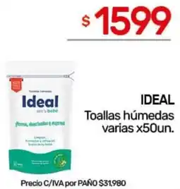 Nini Mayorista Ideal toallas húmedas varias oferta