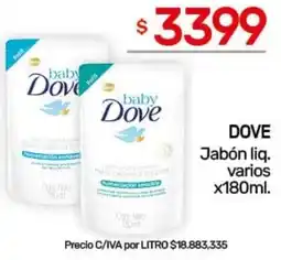 Nini Mayorista Dove jabón liq. varios oferta
