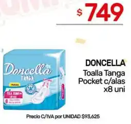 Nini Mayorista Doncella toalla tanga pocket c/alas oferta