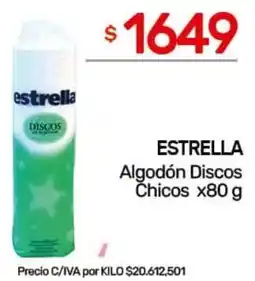 Nini Mayorista Estrella algodón discos chicos oferta