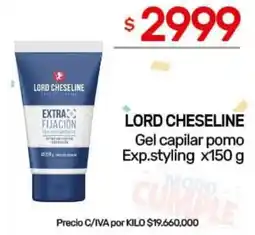 Nini Mayorista Lord cheseline gel capilar pomo exp.styling oferta