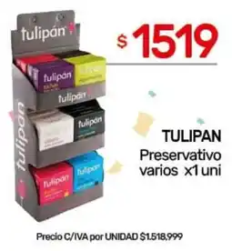 Nini Mayorista Tulipan preservativo varios oferta