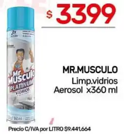 Nini Mayorista Mr.musculo limp.vidrios aerosol oferta