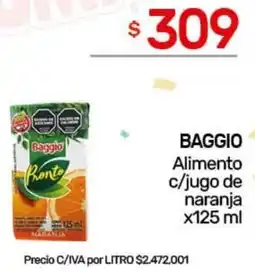 Nini Mayorista Baggio alimento c/jugo de naranja oferta