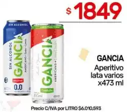 Nini Mayorista Gancia aperitivo lata varios oferta