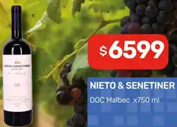 Nini Mayorista Nieto & senetiner doc malbec oferta