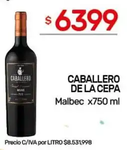 Nini Mayorista Caballero de la cepa malbec oferta