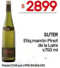 Nini Mayorista Suter etiq.marrón pinot de la loire oferta