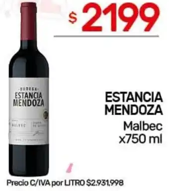 Nini Mayorista Estancia mendoza malbec oferta