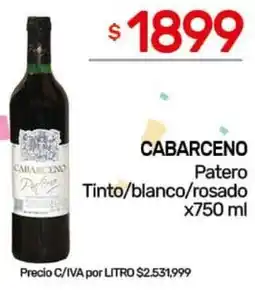 Nini Mayorista Cabarceno patero tinto/blanco/rosado oferta