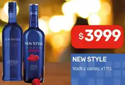 Nini Mayorista New style vodka varios oferta