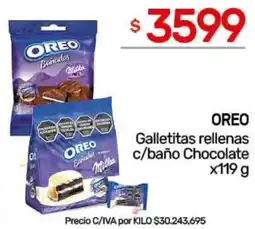Nini Mayorista Oreo galletitas rellenas c/baño chocolate oferta