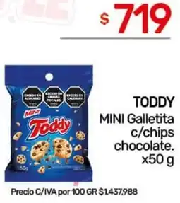 Nini Mayorista Toddy mini galletita c/chips chocolate oferta