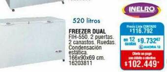Perozzi Freezer Dual oferta