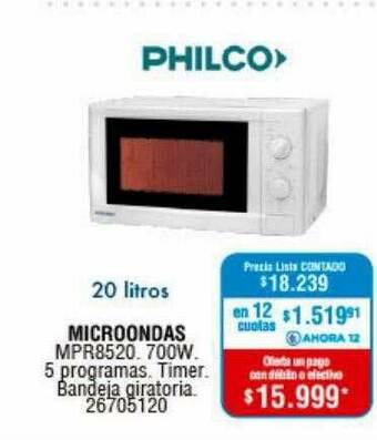 Perozzi Microondas oferta