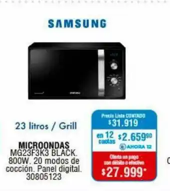 Perozzi Microondas oferta