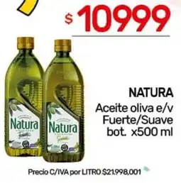 Nini Mayorista Natura aceite oliva e/v fuerte/suave bot. oferta