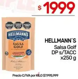 Nini Mayorista Hellmann's salsa golf dp s/tacc oferta
