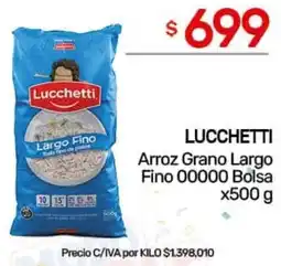 Nini Mayorista Lucchetti arroz grano largo fino 00000 bolsa oferta