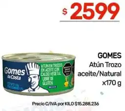 Nini Mayorista Gomes atún trozo aceite/natural oferta
