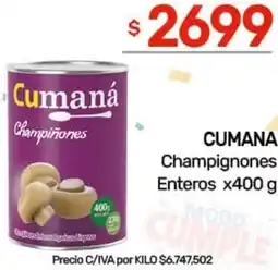 Nini Mayorista Cumana champignones enteros oferta
