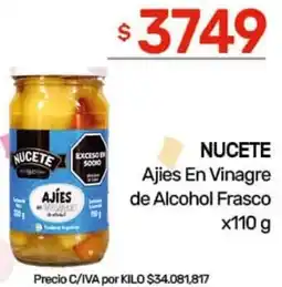 Nini Mayorista Nucete ajies en vinagre de alcohol frasco oferta