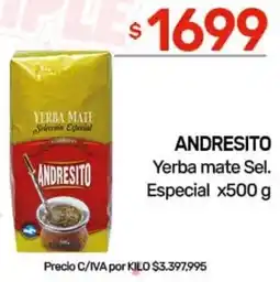 Nini Mayorista Andresito yerba mate sel. especial oferta