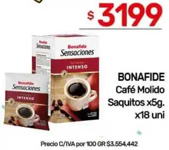 Nini Mayorista Bonafide café molido saquitos oferta