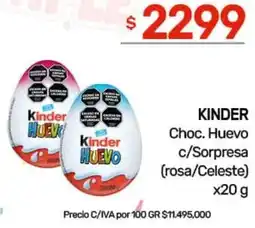 Nini Mayorista Kinder choc. huevo oferta