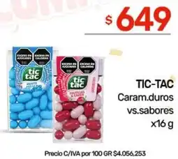Nini Mayorista Tic-tac caram.duros vs.sabores oferta