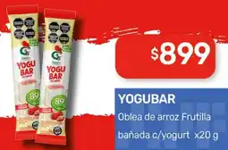 Nini Mayorista Yogubar oblea de arroz frutilla bañada c/yogurt oferta