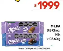 Nini Mayorista Milka bis choc. milk oferta