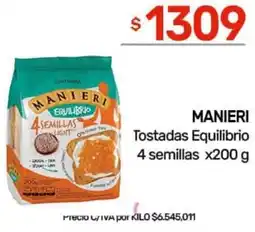 Nini Mayorista Manieri tostadas equilibrio 4 semillas oferta