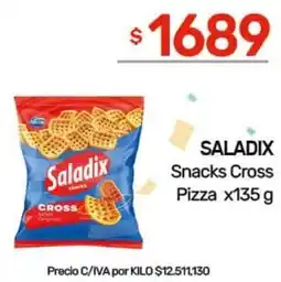 Nini Mayorista Saladix snacks cross pizza oferta