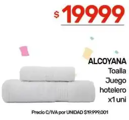 Nini Mayorista Alcoyana toalla juego hotelero oferta