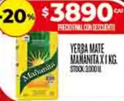 Supermercados DIA Mañanita yerba mate oferta