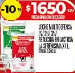 Supermercados DIA Leche multidefensa 11/25/3 reducida en lactosa oferta