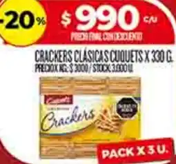Supermercados DIA Crackers clásicas cuquets oferta