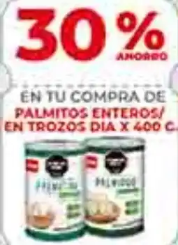 Supermercados DIA Dia en tu compra de palmitos enteros/ en trozos oferta