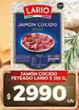 Supermercados DIA Lario jamón cocido feteado oferta
