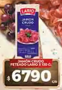 Supermercados DIA Lario jamón crudo feteado oferta