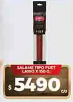 Supermercados DIA Lario salame tipo fuet oferta