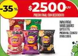 Supermercados DIA Lay's papas fritas varuos sabores oferta