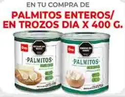 Supermercados DIA Dia palmitos enteros/ en trozos oferta
