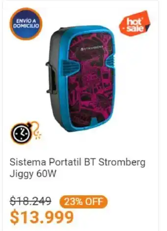 Cetrogar Sistema Portatil BT Stromberg Jiggy 60W oferta